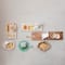 Hello Honey® 21" Beige Marble & Mango Wood Stripes Cheese Board